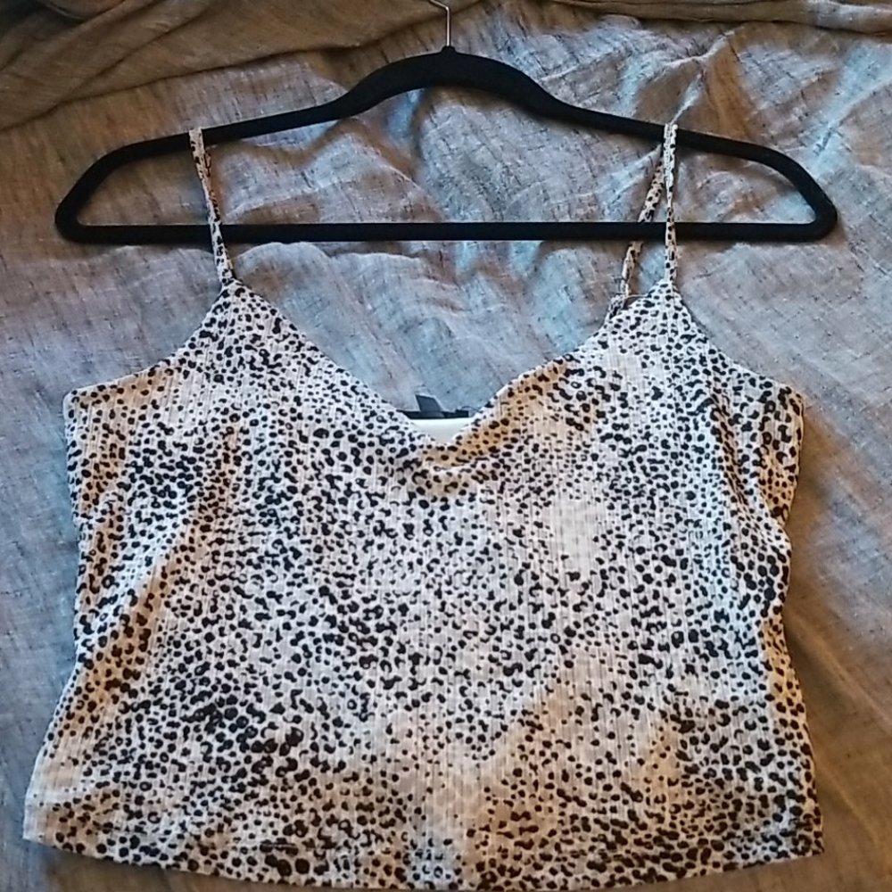 Dynamite Animal Print V Neck Tank